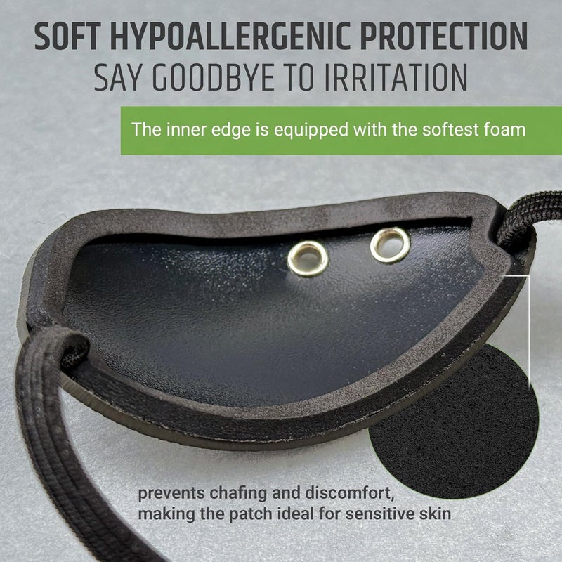 Handmade Black Premium Kydex Eye Patch with Soft Foam Padding, Adult Eye Patch for Men and Women - Image 3